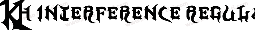 KH Interference Regular字体转换
